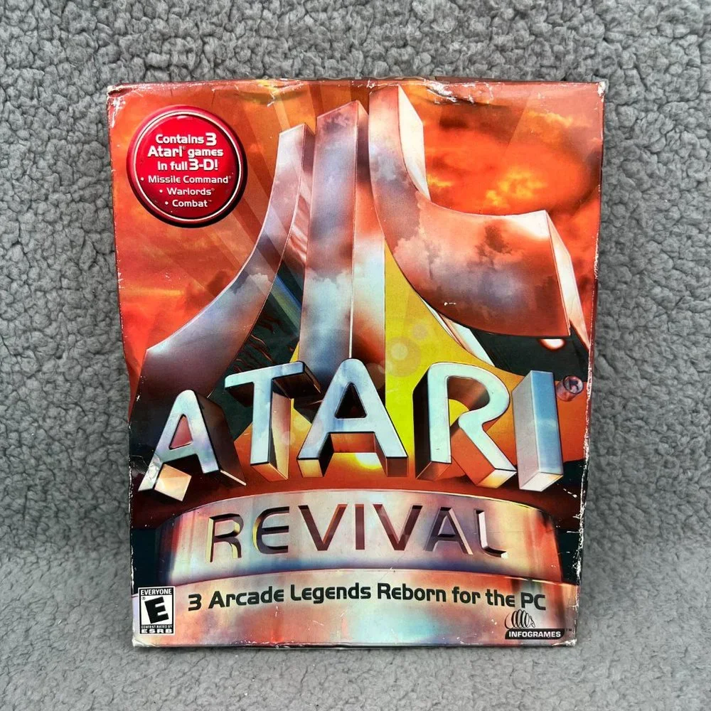 Atari Revival PC Games 3 Arcade Legends Reborn Missile Command Combat Warlords